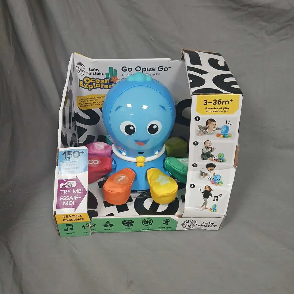 BABY EINSTEIN OCEAN EXPLORER GO OPUS GO – 4-IN-1 TODDLER TOY, BOXED (3–36 MONTHS)