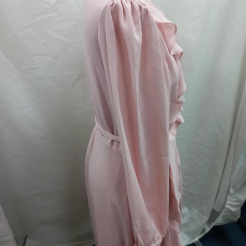 PHASE EIGHT SOFT ROSE DAISY FRILL DRESS - UK SIZE 12