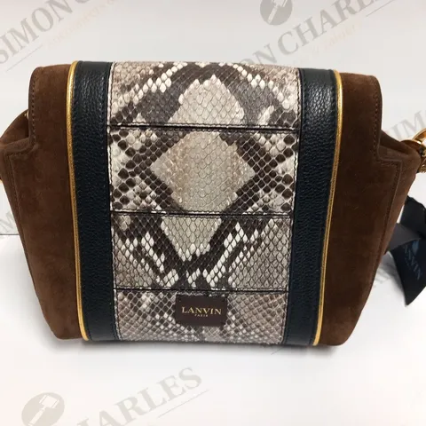 LANVIN PARIS SMALL RECTANGULAR BAG IN PYTHON