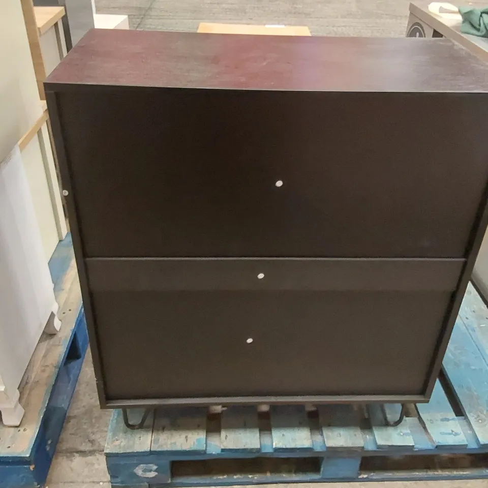 DESIGNER WOODEN BLACK CABINET - MISSING PARTS
