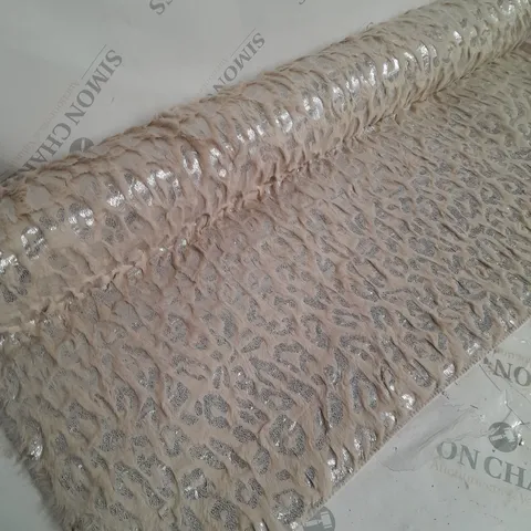 BOXED OFF WHITE LEOPARD PRINT RUN -120 X 170CM