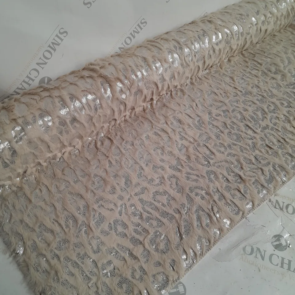 BOXED OFF WHITE LEOPARD PRINT RUN -120 X 170CM 