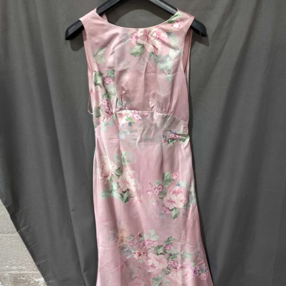 COAST PINK FLORAL MAXI DRESS – UK 8 (EUR 36, US 4)