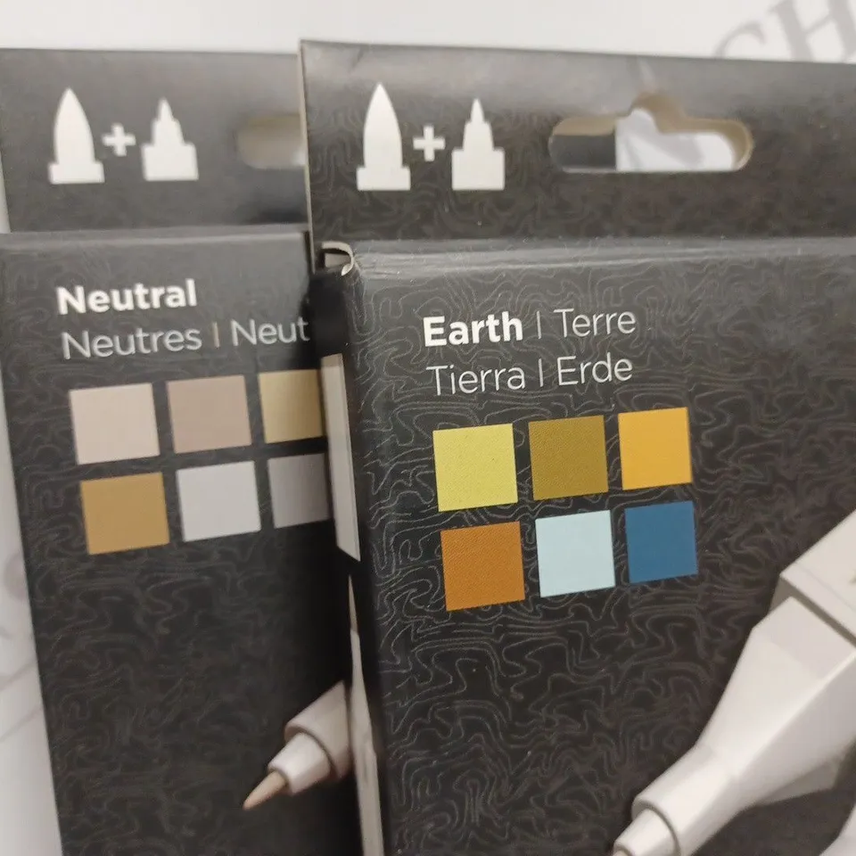 LOT OF 5 ASSORTED 6-PACKS OF SPECTRUM NOIR MARKERS INCLUDES GRAPHIC AND ILLUSTRATOR STYLES 