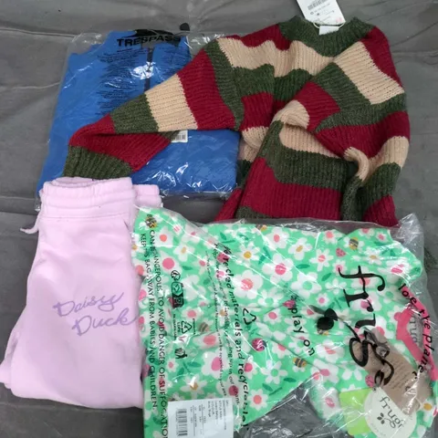 APPROXIMATELY 30 ASSORTED KIDS CLOTHING ITEMS IN VARIOUS STYLES, SIZES & COLOURS TO INCLUDE BRANDS SUCH AS TRESPASS, FRUGI, ZARA, ETC - COLLECTION ONLY