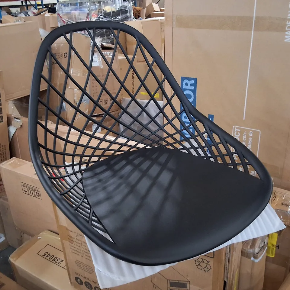 BOXED DINING CHAIRS (SET OF 6) - BLACK (1 BOX)