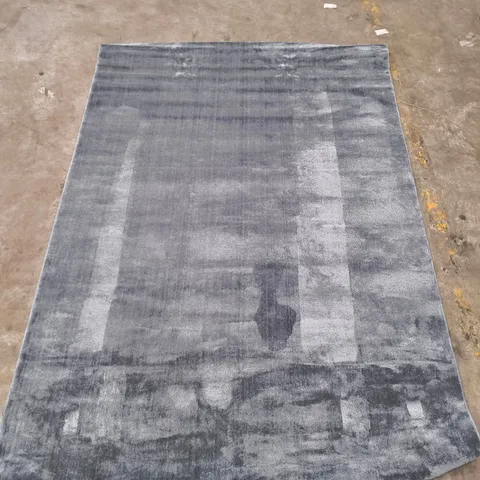 METALLIC BLUE AREA RUG – RECTANGULAR, USED CONDITION (160X220CM)