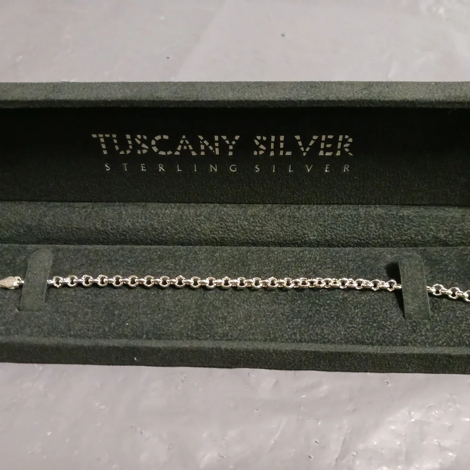 TUSCANY SILVER BRACELET - 925 ITALY STAMP