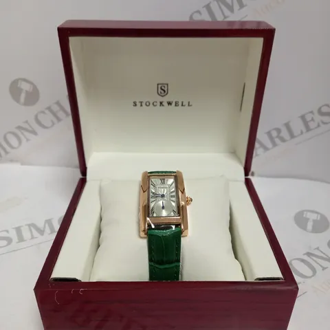 STOCKWELL WATCH – TEXTURED DIAL WITH SUB DIAL MINUTE HAND – LEATHER STRAP