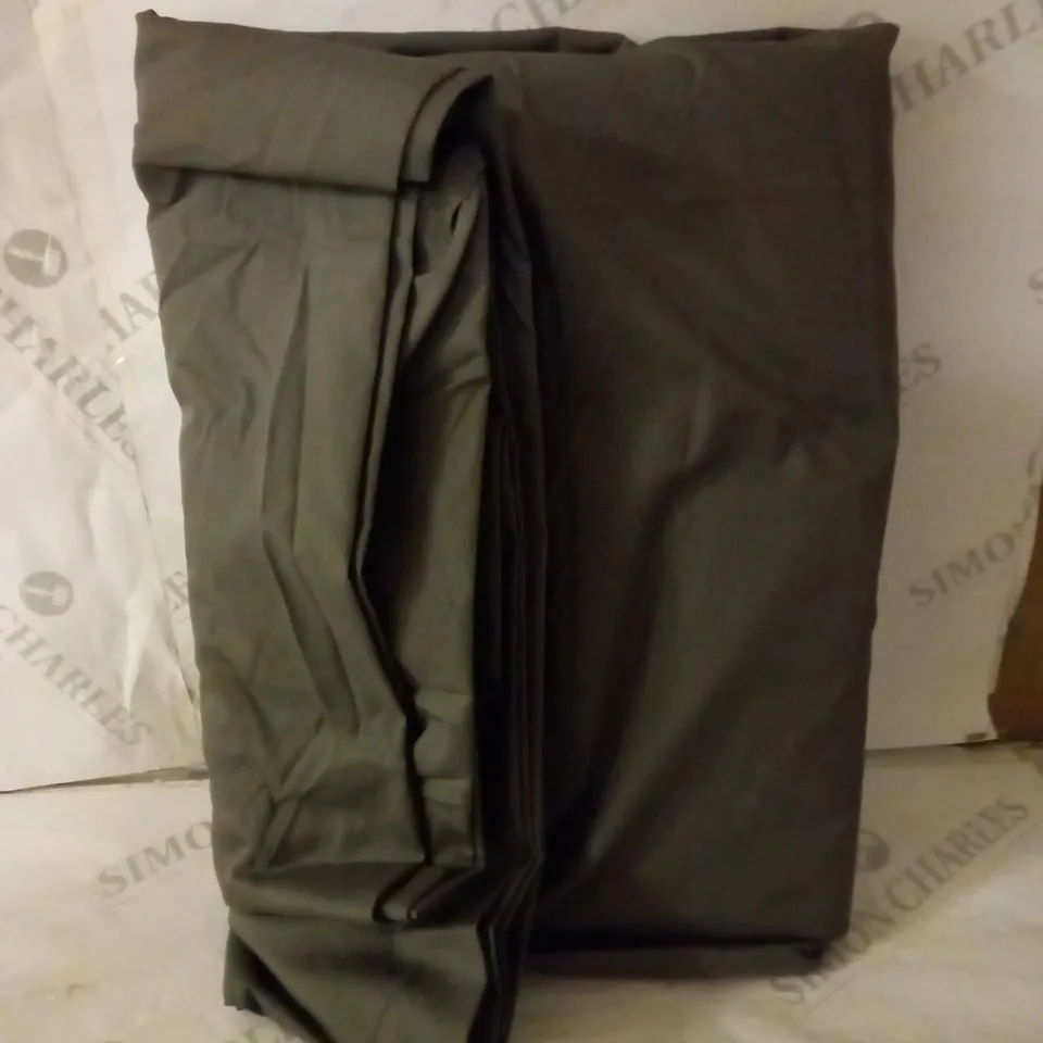 NON-IRON 180 THREAD COUNT BOX PLEAT VALANCE BED LINEN CHARCOAL KING RRP £16