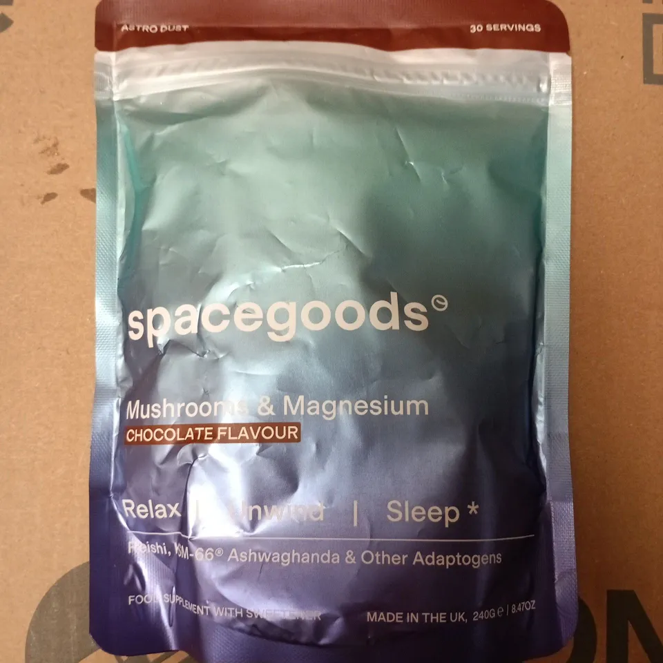 SPACEGOODS MUSHROOM & MAGNESIUM CHOCOLATE FLAVOUR – 240G FOOD SUPPLEMENT