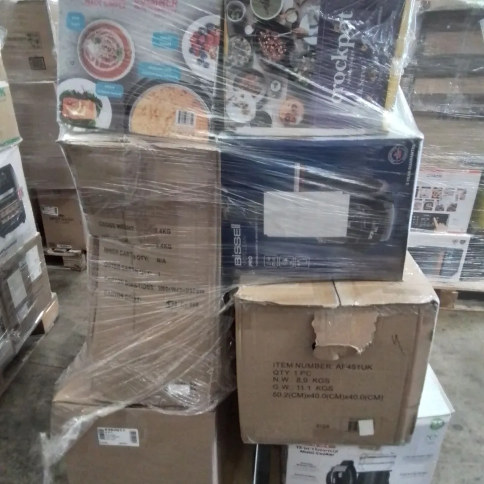 PALLET OF APPROXIMATELY 24 UNPROCESSED RAW RETURN HOUSEHOLD AND ELECTRICAL GOODS TO INCLUDE;