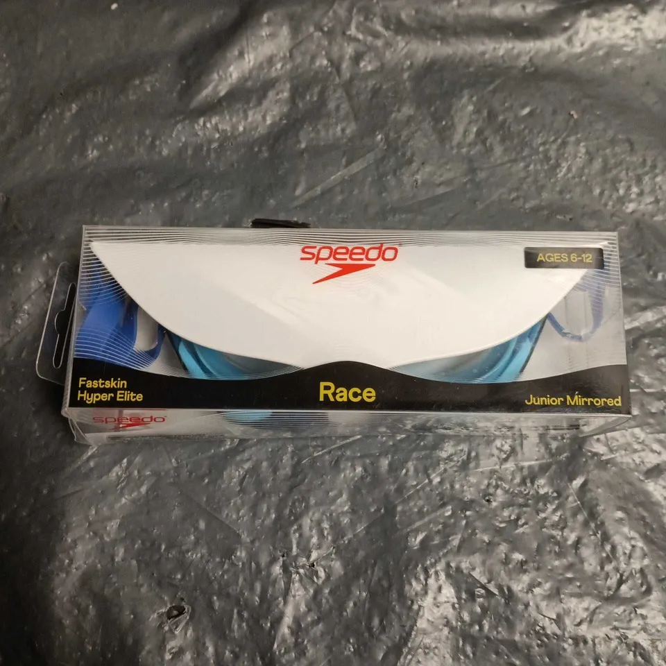 SPEEDO RACE JUNIOR MIRRORED SWIMMING GOGGLES – AGES 6-12