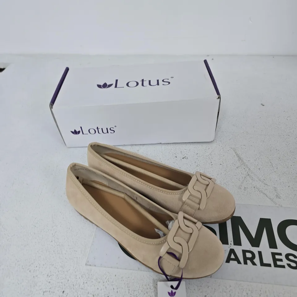 LOTUS ELENI NATURAL EU37 FLAT SHOES – UK 4
