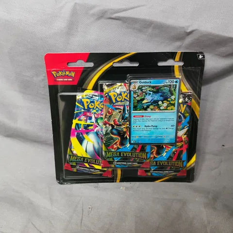 POKEMON MEGA EVOLUTION TRADING CARD GAME BOOSTER SET — PSYDUCK CARD, THREE BOOSTER PACKS, SEALED