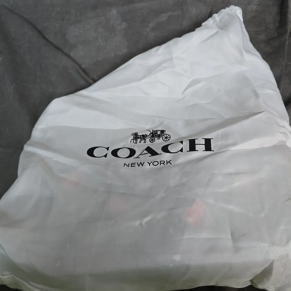 COACH CHERRY PRINT CROSSBODY BAG WITH RED LEATHER TRIM