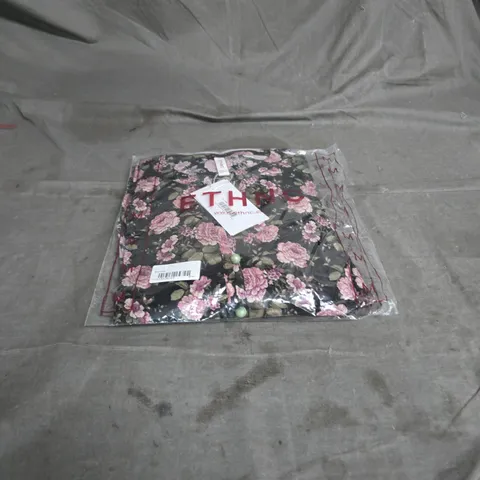 Women's Floral Print Garment in Clear Poly Bag