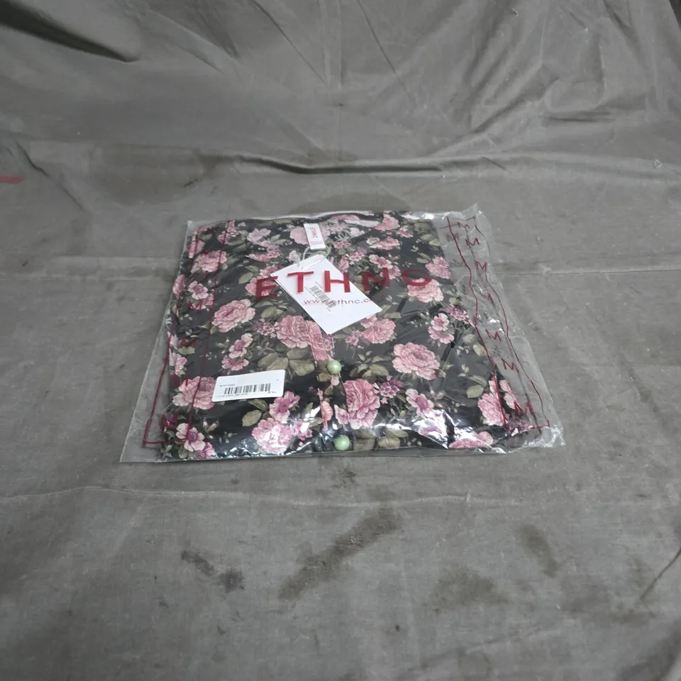 Women's Floral Print Garment in Clear Poly Bag