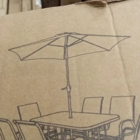 BOXED PROVINCE PARASOL - GREY // PARASOL ONLY (1 BOX)