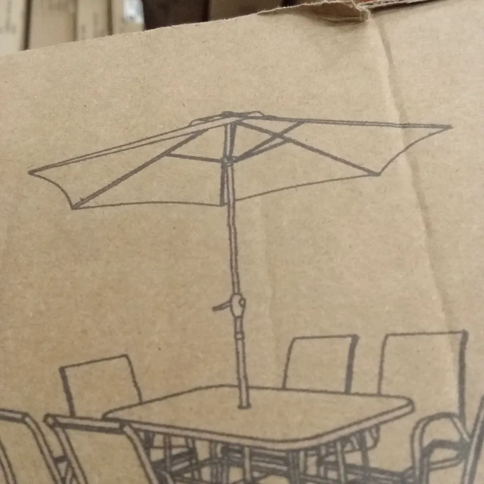 BOXED PROVINCE PARASOL - GREY // PARASOL ONLY (1 BOX)