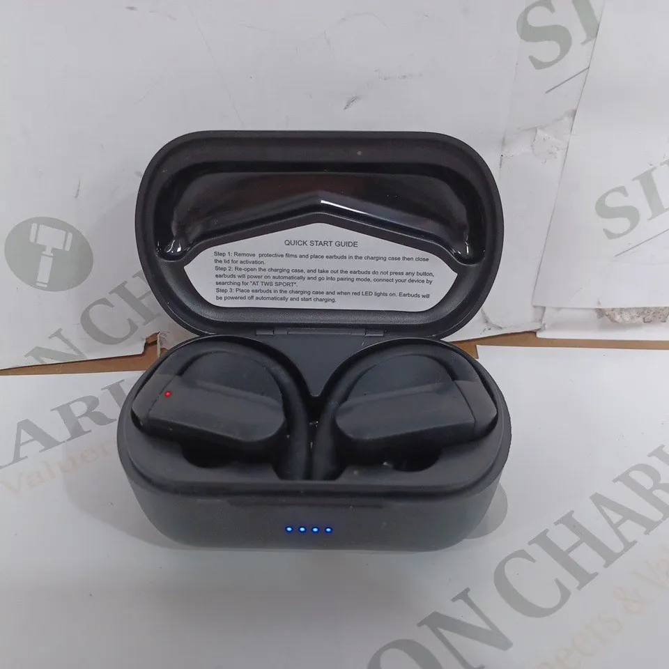 ASDATECH TRUE WIRELESS EARBUDS - BLACK
