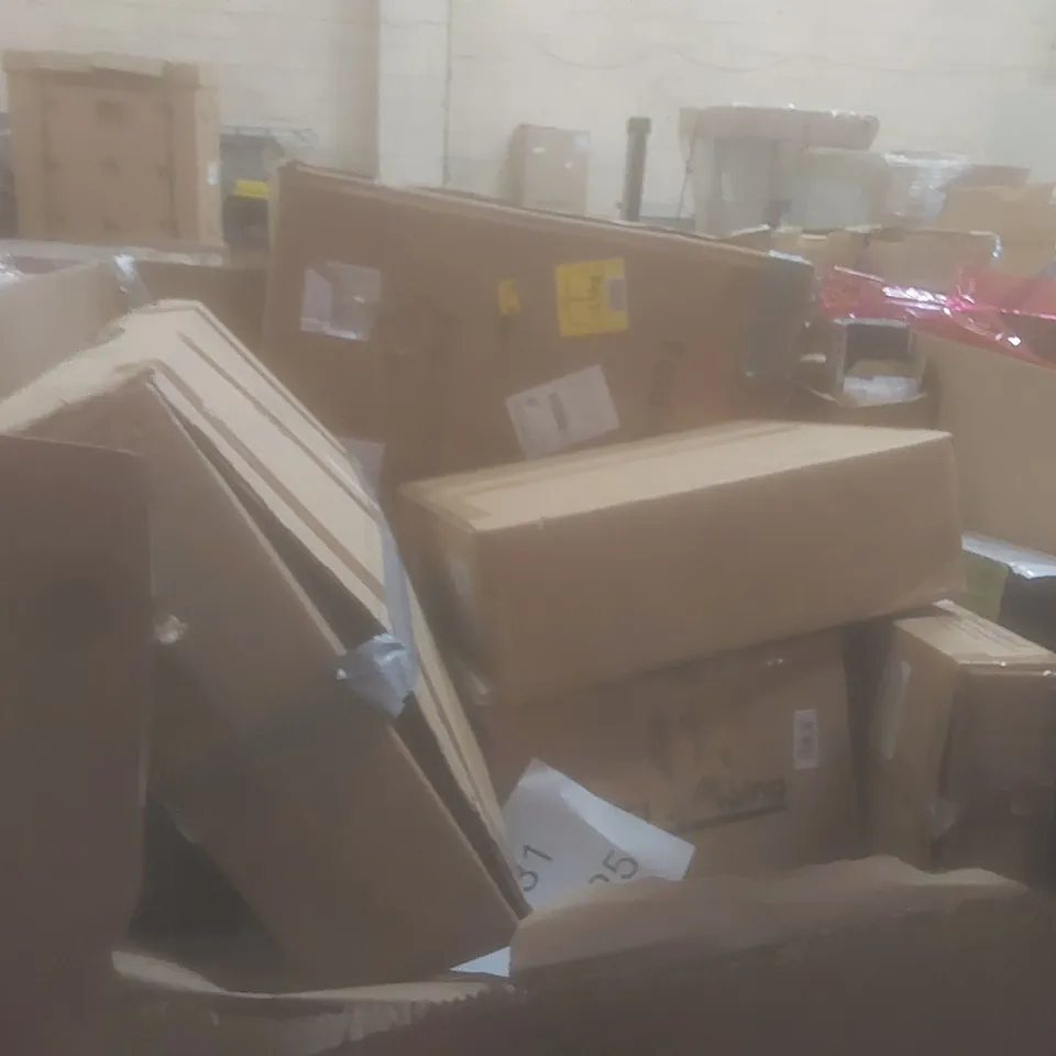 PALLET OF ASSORTED HOUSEHOLD GOODS AND PRODUCTS TO INCLUDE;LED CEILING LIGHT,YOGA MATS,VIBRATION PAD