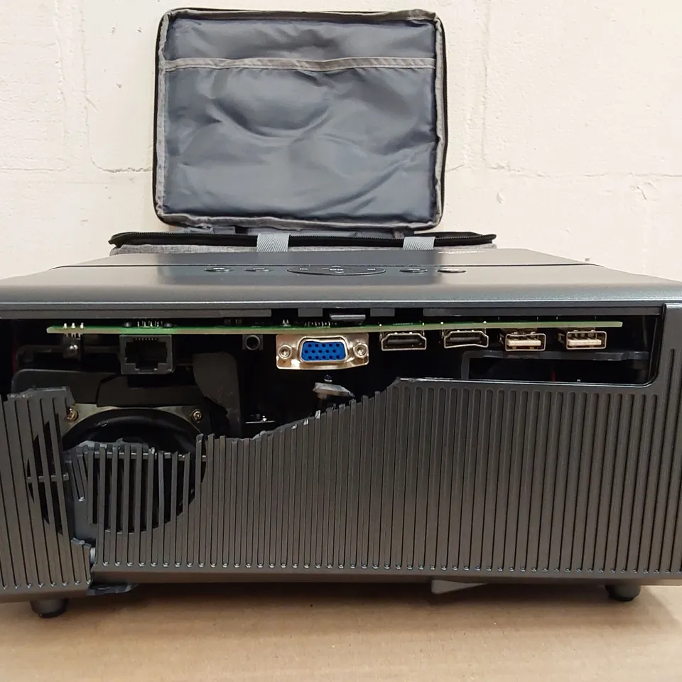 BOXED DAMAGED ZCGIOBN DIGITAL LED X99+ AB PROJECTOR WITH CARRY BAG (1 BOX)
