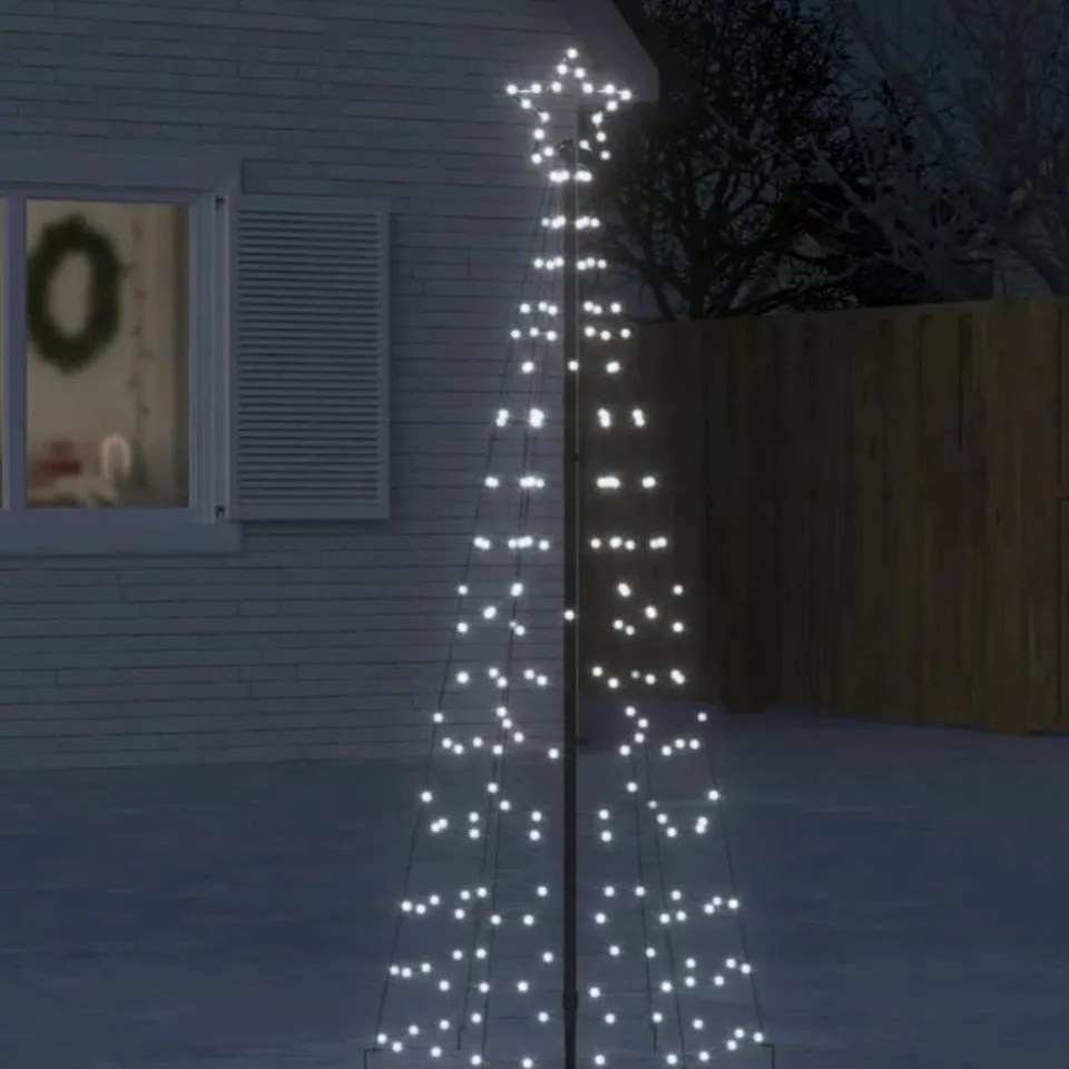 BOXED LED CHRISTMAS TREE WITH SPIKES 220 LEDS 180 CM