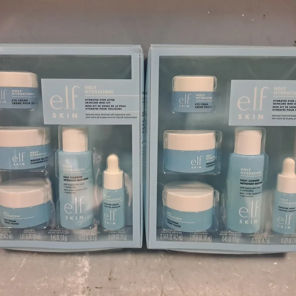 2 X E.L.F. SKIN HYDRATED EVER AFTER SKINCARE MINI KITS