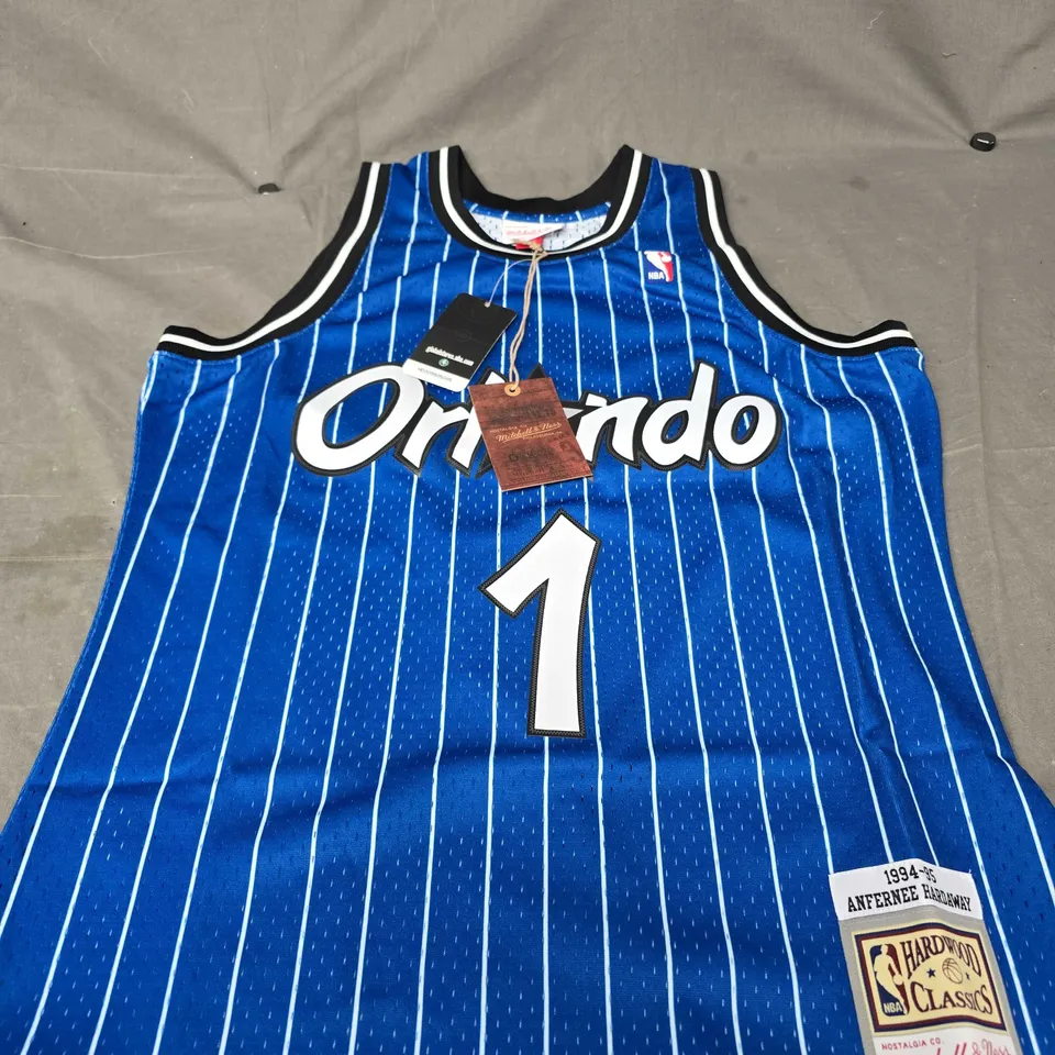 ORLANDO MAGIC ROAD 1994-95 ANFERNEE HARDAWAY SWINGMAN JERSEY SIZE M 