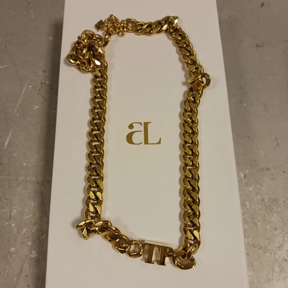ABBOTT LYON PERSONALISED 'TP' CHAIN LINK NECKLACE 