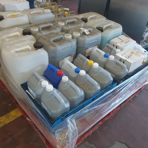 PALLET OF ASSORTED CLEANING PRODUCTS, DISHWASHER, GLASSWASHER, RINSE AID ECT