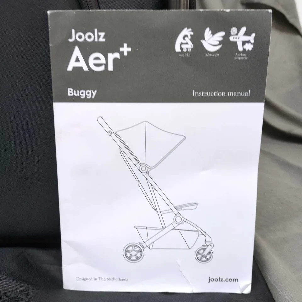 JOOLZ AER+ BUGGY RAIN COVER WITH CARRY BAG & INSTRUCTION MANUAL