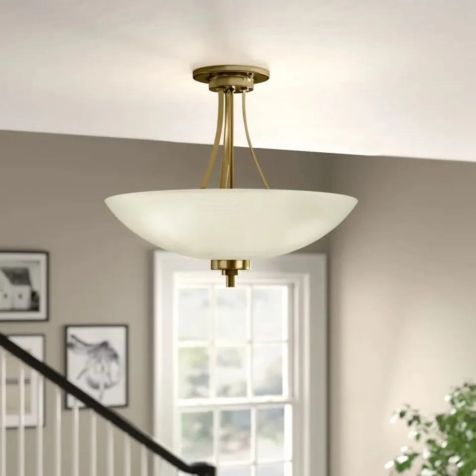 AVERY 3 LIGHT 41CM SEMI FLUSH MOUNT FIXTURE FINISH