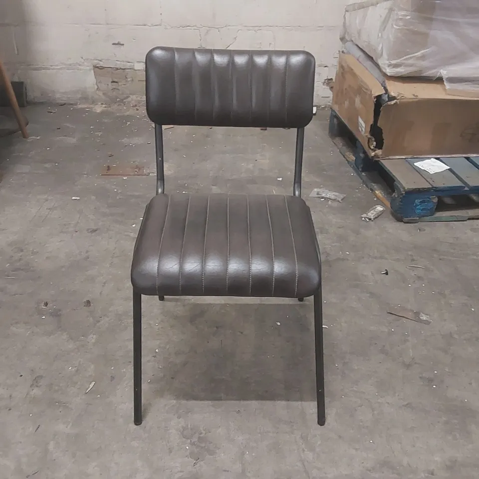 DINER LEATHER DINING CHAIR