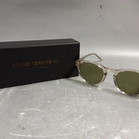 &SONS TRADING VINCENT CLEAR FRAME SUNGLASSES