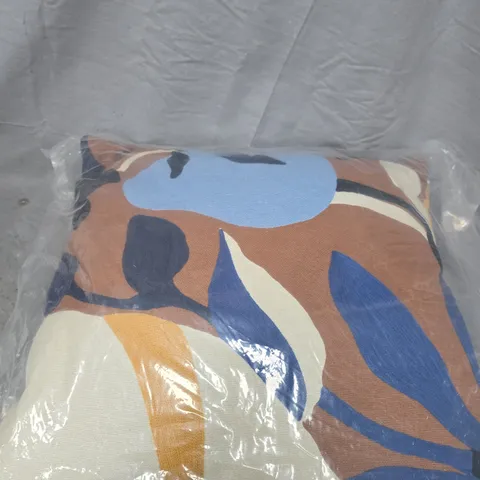 JOHN LEWIS FLORAL CROP EMBROIDERED CUSHION – AUBURN 