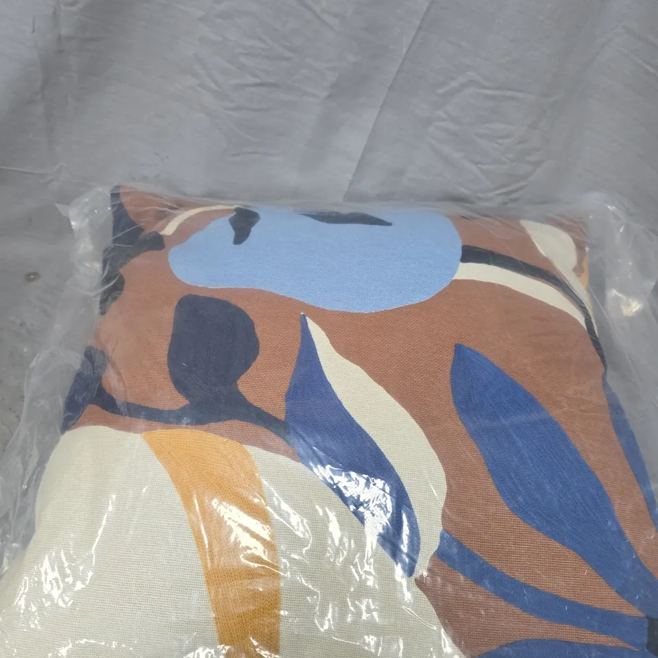 JOHN LEWIS FLORAL CROP EMBROIDERED CUSHION – AUBURN 