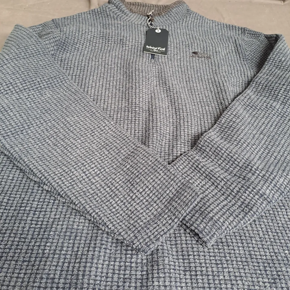 WEIRD FISH GRID FLEECE SIZE XL