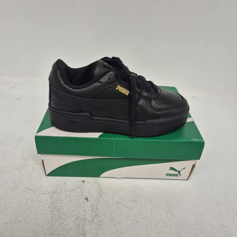 BOXED PAIR OF PUMA CA PRO CLASSIC II TRAINERS IN BLACK - UK 4