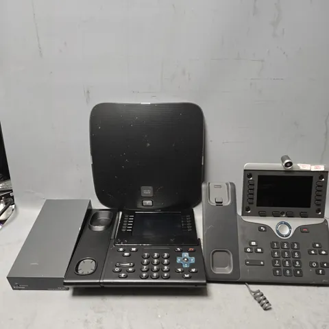 BOX OF APPROXIMATELY 10 ASSORTED ITEMS TO INCLUDE - CISCO CP-8865, CISCO UC PHONE CP-8831 ETC
