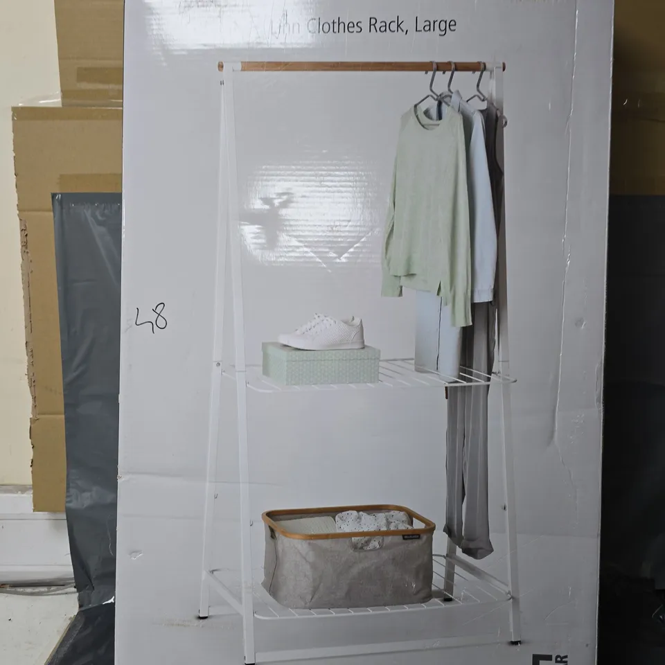 BRABANTIA LINN LARGE CLOTHES RACK - WHITE - COLLECTION ONLY 