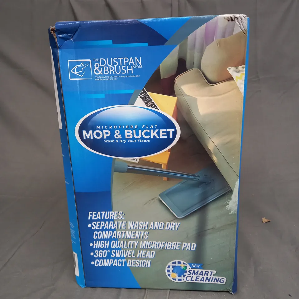 MICROFIBRE FLAT MOP AND BUCKET
