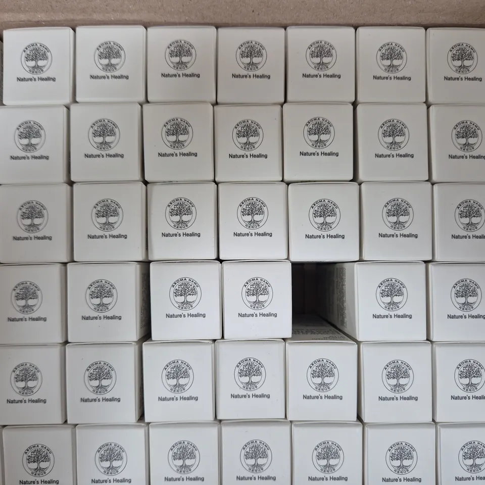 BOX OF APPROXIMATELY 50 NATURE'S HEALING ESSENTIAL OIL - (10ML)