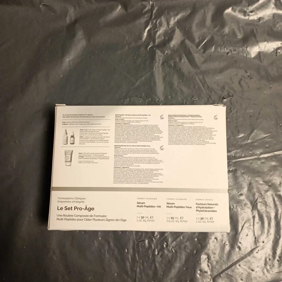 THE ORDINARY AGE SUPPORT SET – MULTI-PEPTIDE HA SERUM, MULTI-PEPTIDE EYE SERUM & NATURAL MOISTURIZING FACTORS + PHYTOCERAMIDES