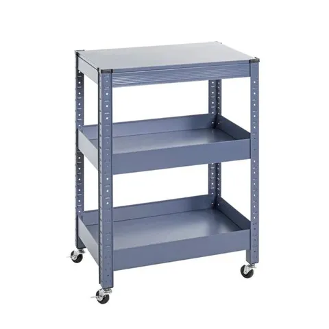 BOXED SERVING TROLLEY WITH 3 SHELVES, 50 x 75 x 32cm (BOX)