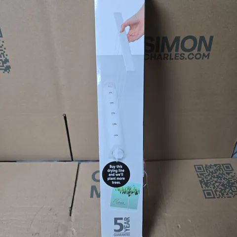 BRABANTIA PULL-OUT CLOTHES LINE – 22M, BOXED