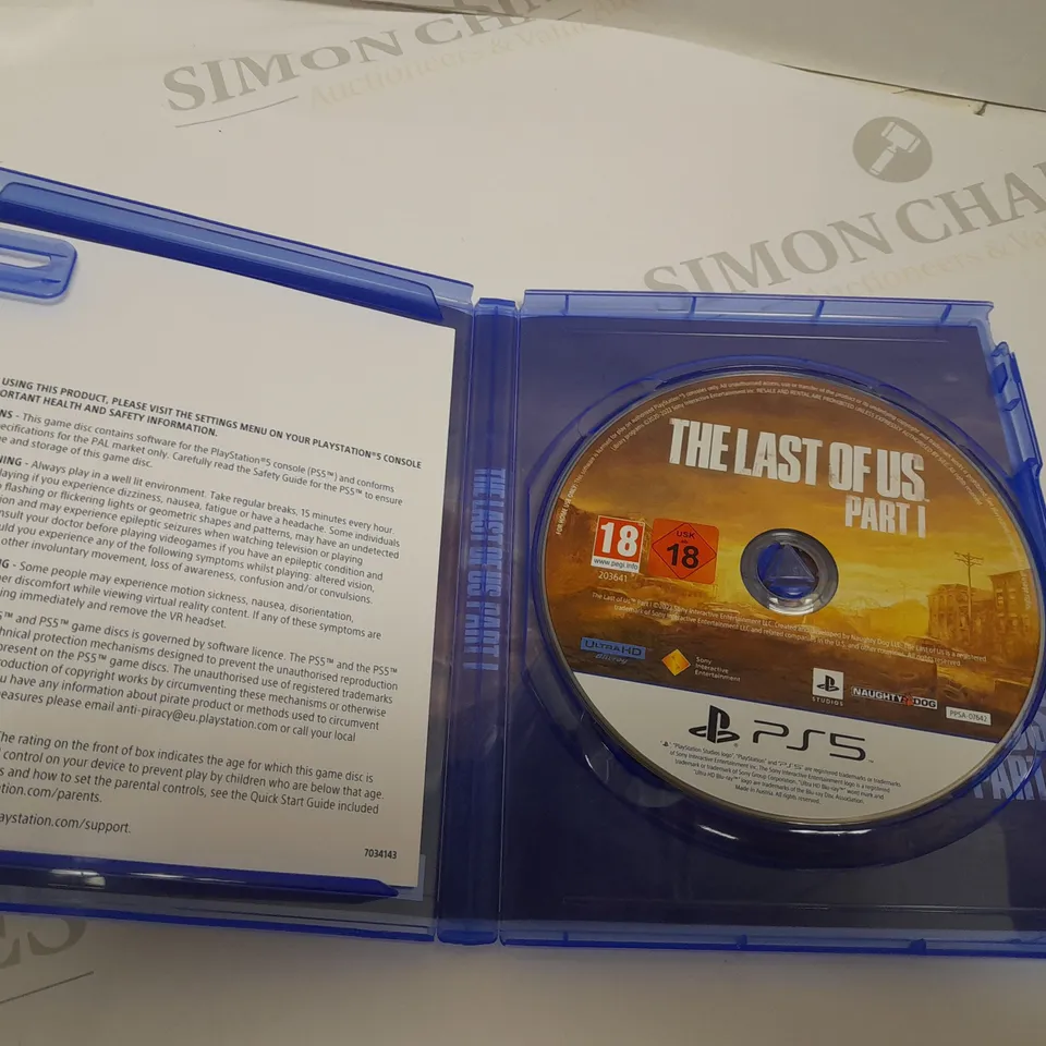 PLAYSTATION THE LAST OF US PART 1 PS5   18+