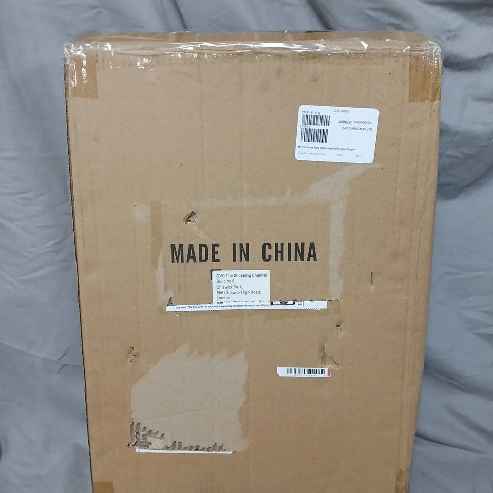 MR CHRISTMAS FIBRE OPTIC ANGLE WING TREE TOPPER