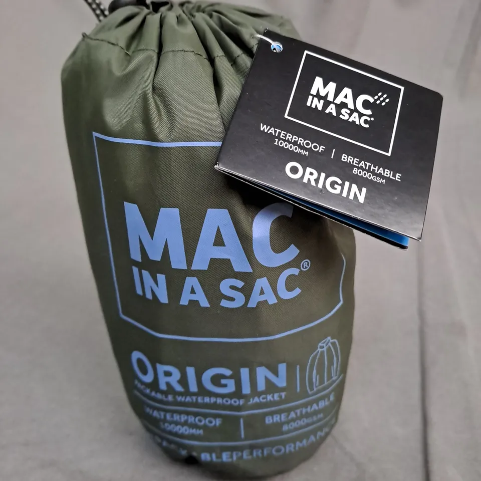 MAC IN A SAC PACKABLE WATERPROOF JACKET - SMALL